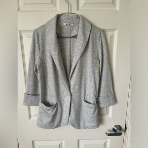 THREE DOTS Light Gray Blazer.